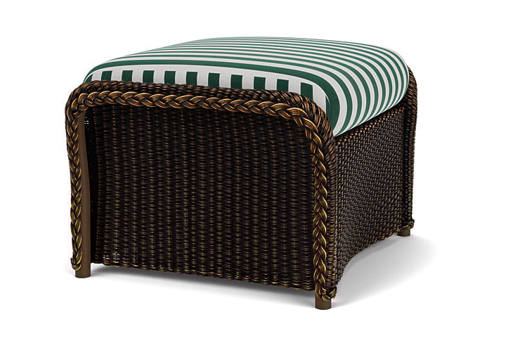 Lloyd Flanders Weekend Retreat Woven Ottoman