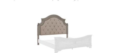 King/California King Upholstered Panel Headboard