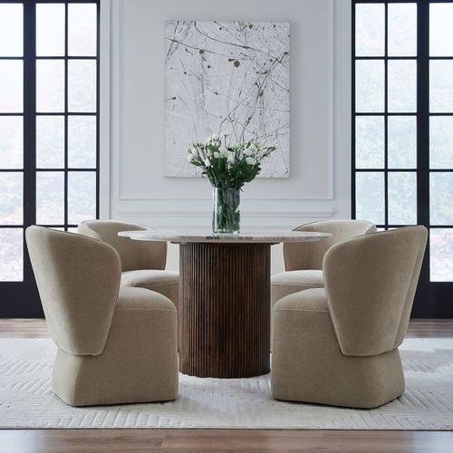 Transitional Accent Dining Chairs - Set of 4