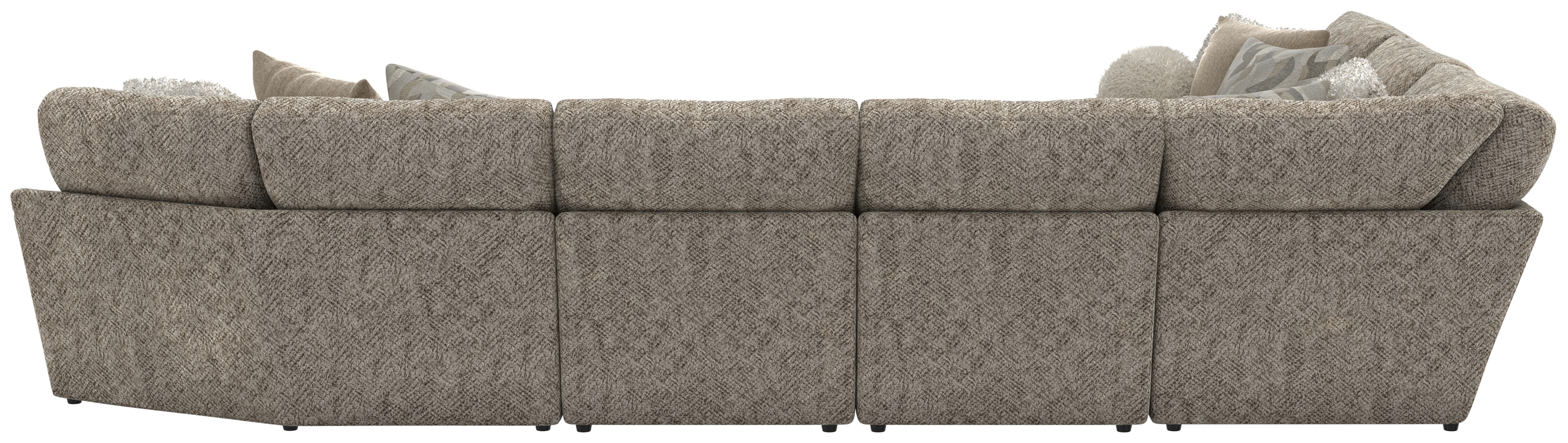 Jackson Furniture Turner 6-Piece Sectional Sofa with Cocktail Ottoman