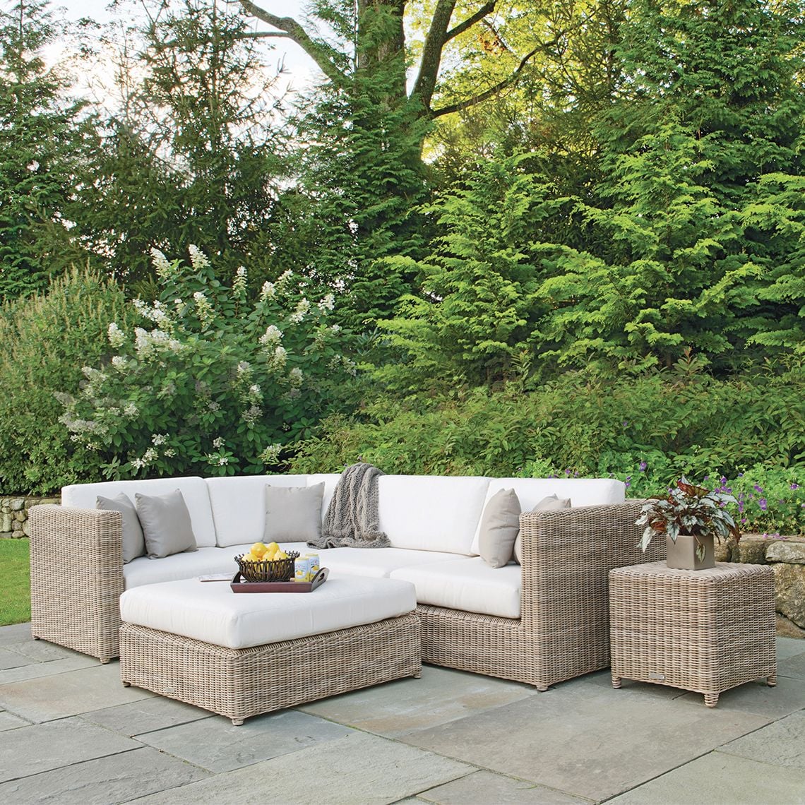 Kingsley Bate Sag Harbor Outdoor Square Side Table/Stool