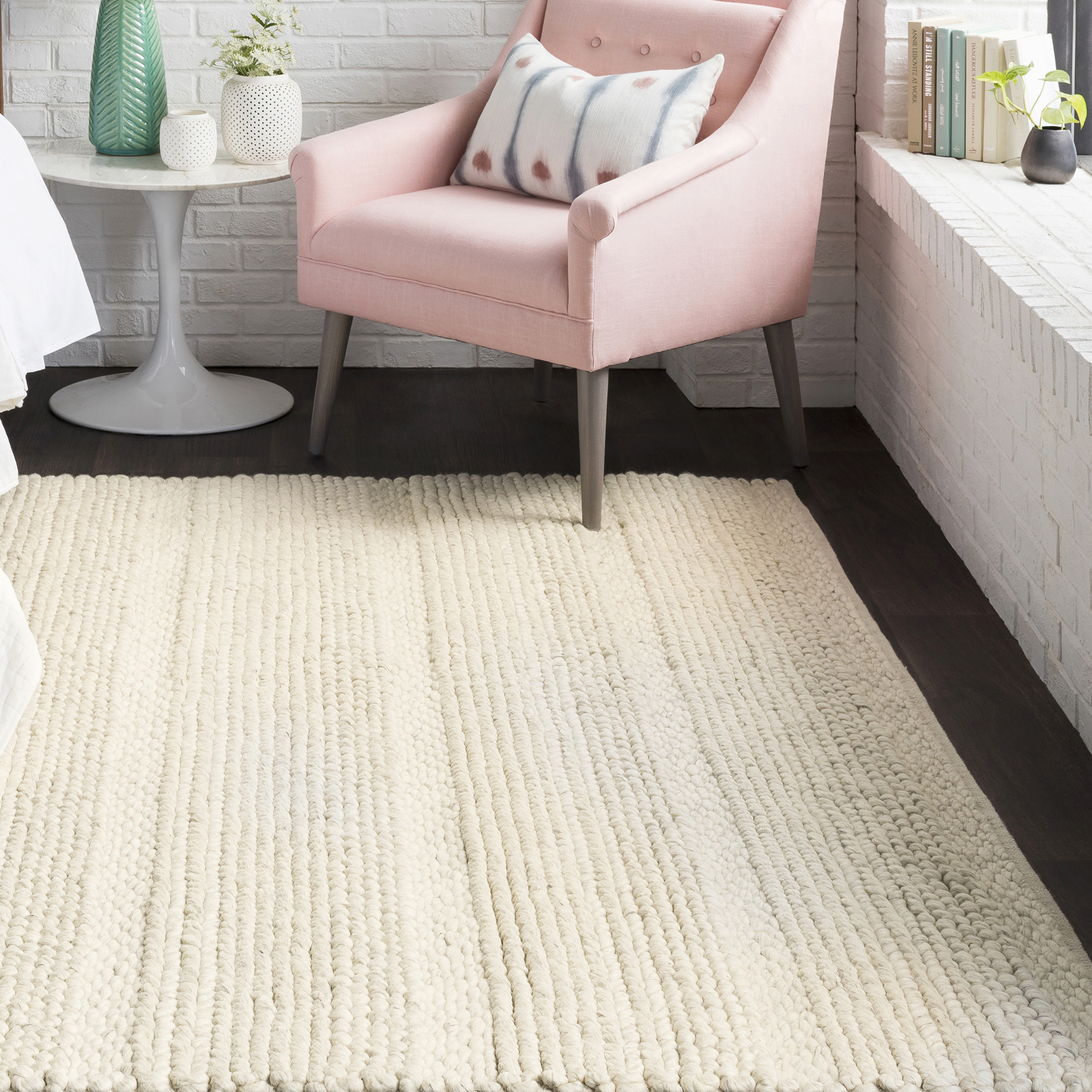 Uttermost Clifton 711629 Clifton Ivory Hand Woven 9 X 13 Rug