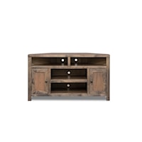 Rustic 52" Corner TV Console