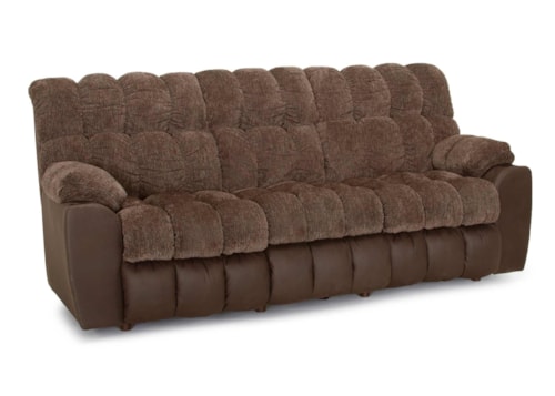 Casual Power Reclining Sofa with Drop-Down Table and USB Port