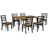 Dining Table And 6 Chairs (Set Of 7)