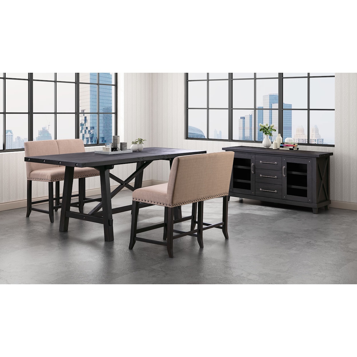 Modus International Yosemite 3-Piece Rectangular Counter Table Set