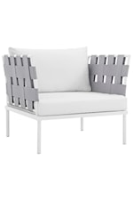 Modway Harmony 7 Piece Outdoor Patio Aluminum Sectional Sofa Set