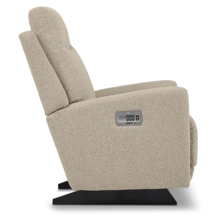 Upholstered Power Rocking Recliner