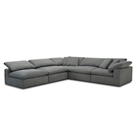 Casual 5-Piece Modular Sectional Sofa
