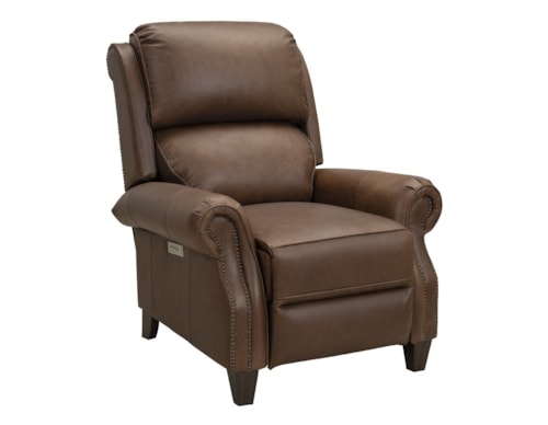 Transitional Power Recliner with Power Headrest
