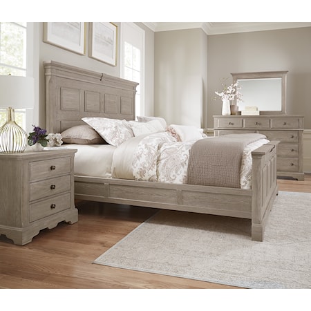 King Mansion Bed with Decorative Side Rails