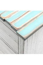 Sea Winds Trading Company Picket Fence Bedroom Collection Coastal Picket Fence 5-Drawer Bedroom Chest - Gray