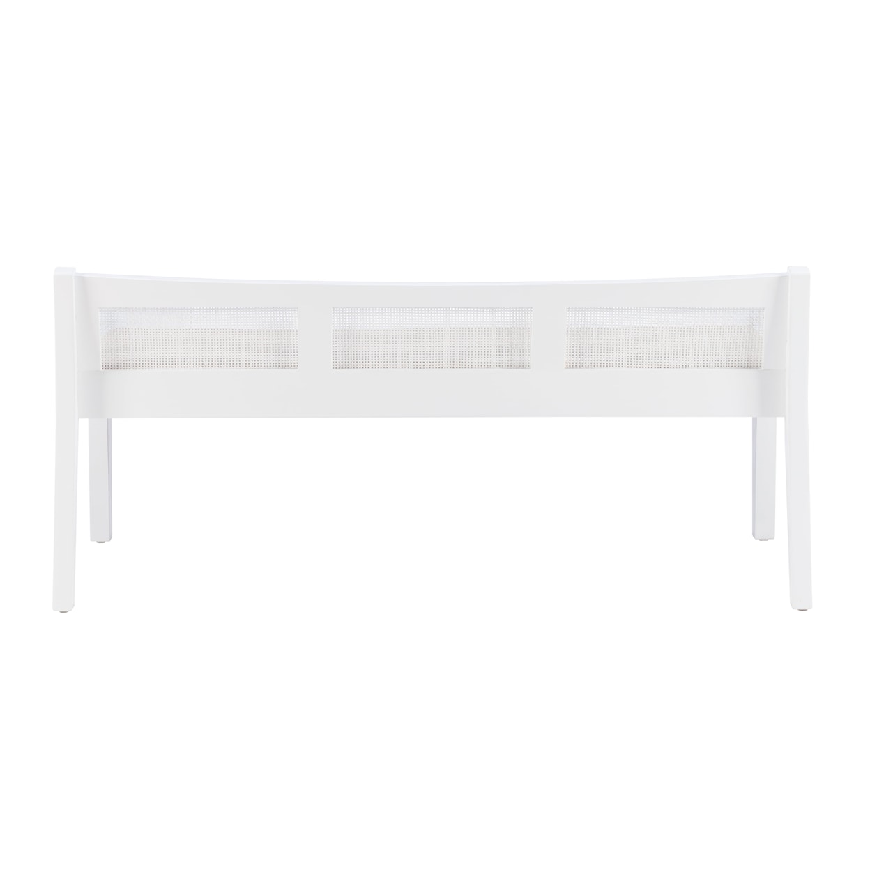 Powell Bauer Upholstered Cane Bench