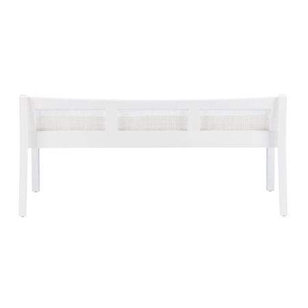 Upholstered Cane Bench