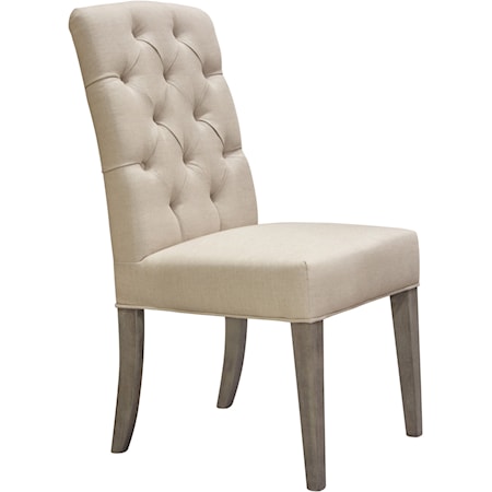 2-Pack Tufted Dining Side Chairs