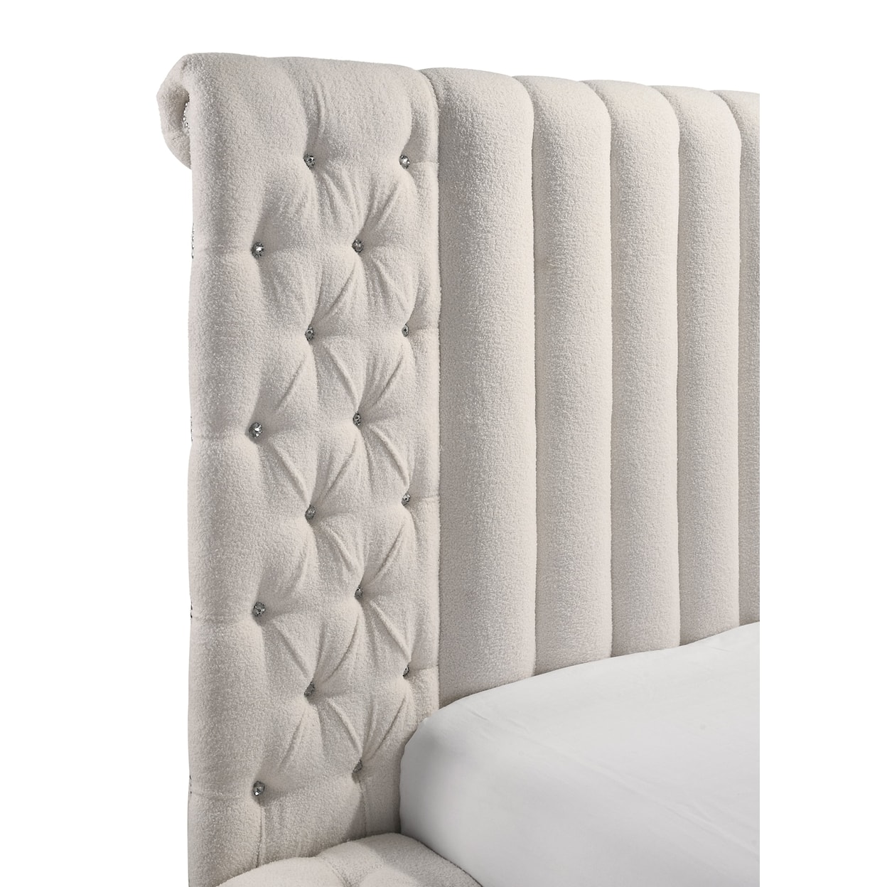 Crown Mark DANBURY Upholstered Storage Bed - Queen