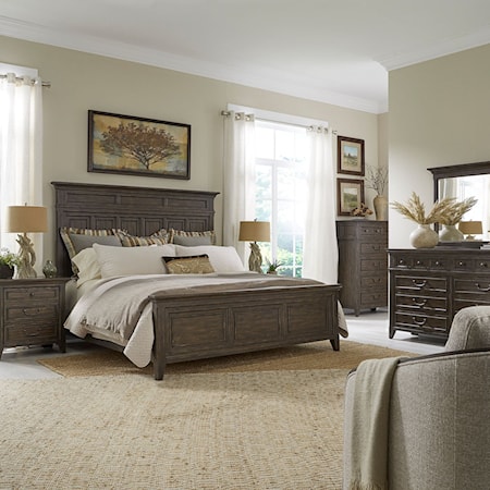 King Panel Bed