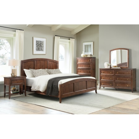 Queen Bed in Cognac