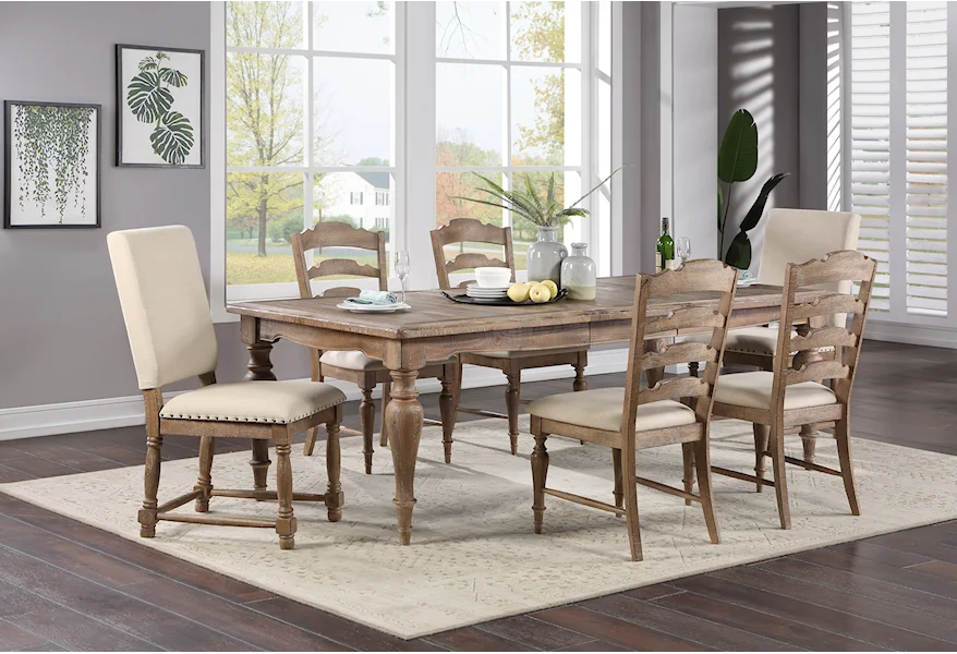 Augusta 7-Piece Dining Set by Winners Only at Reeds Furniture