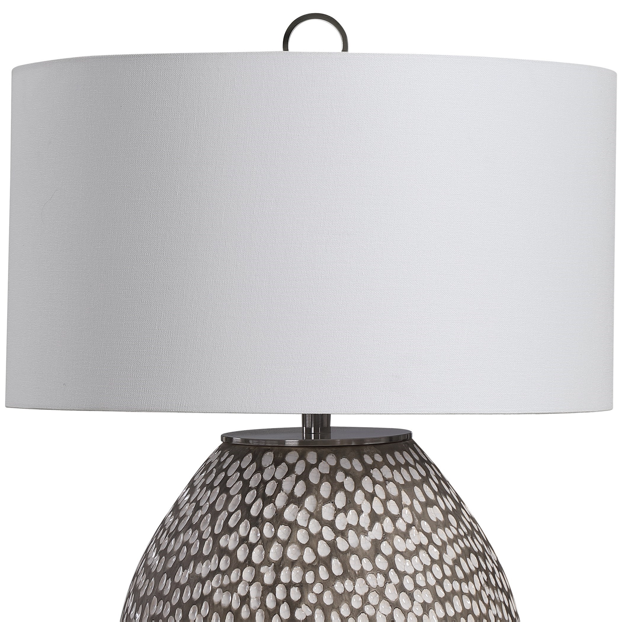 Uttermost Table Lamps Cyprien Gray White Table Lamp