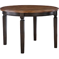 Transitional Round Dining Table with Legs