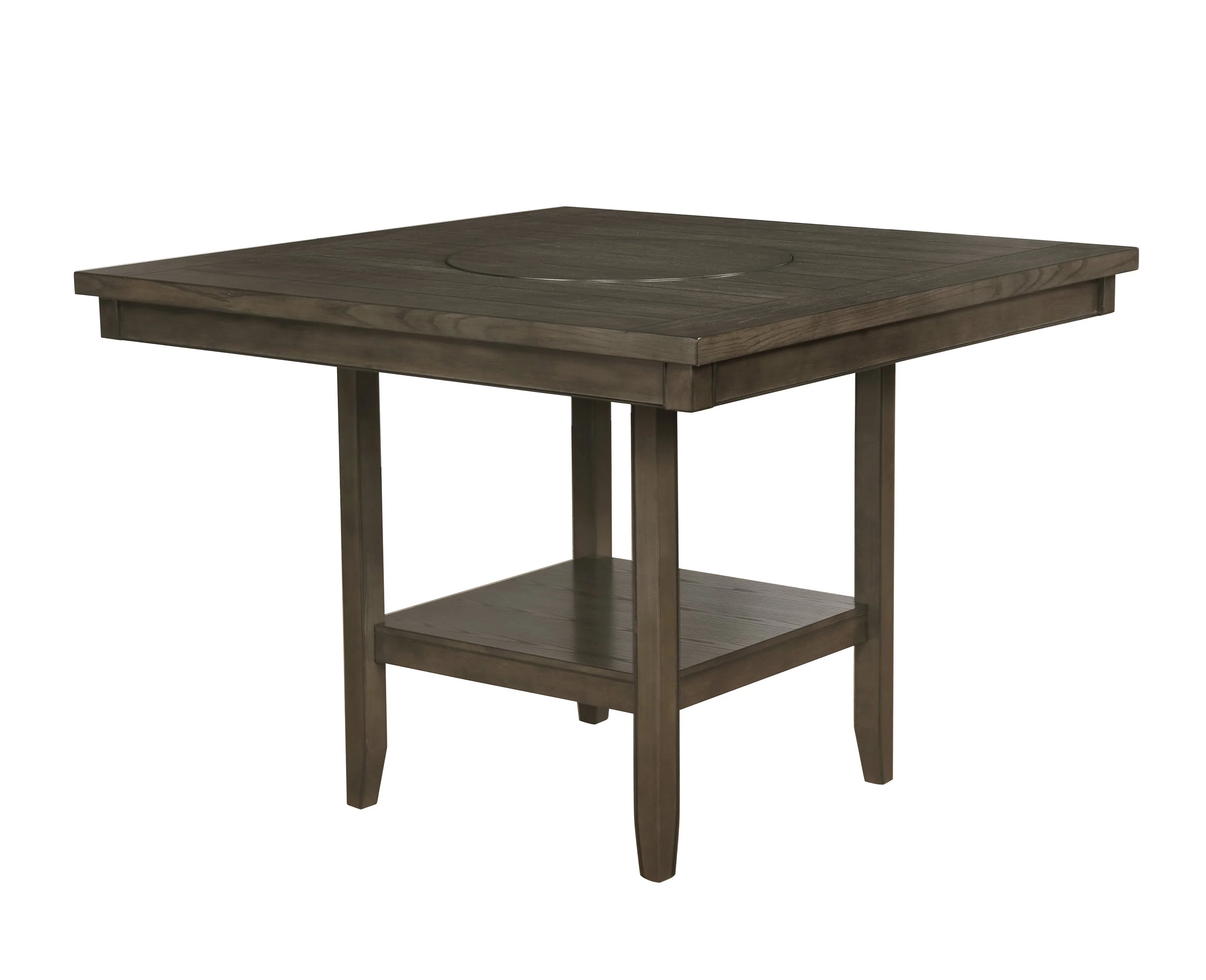 Crown Mark Fulton 2727GY-T-4848 Counter Height Dining Table with Lazy ...