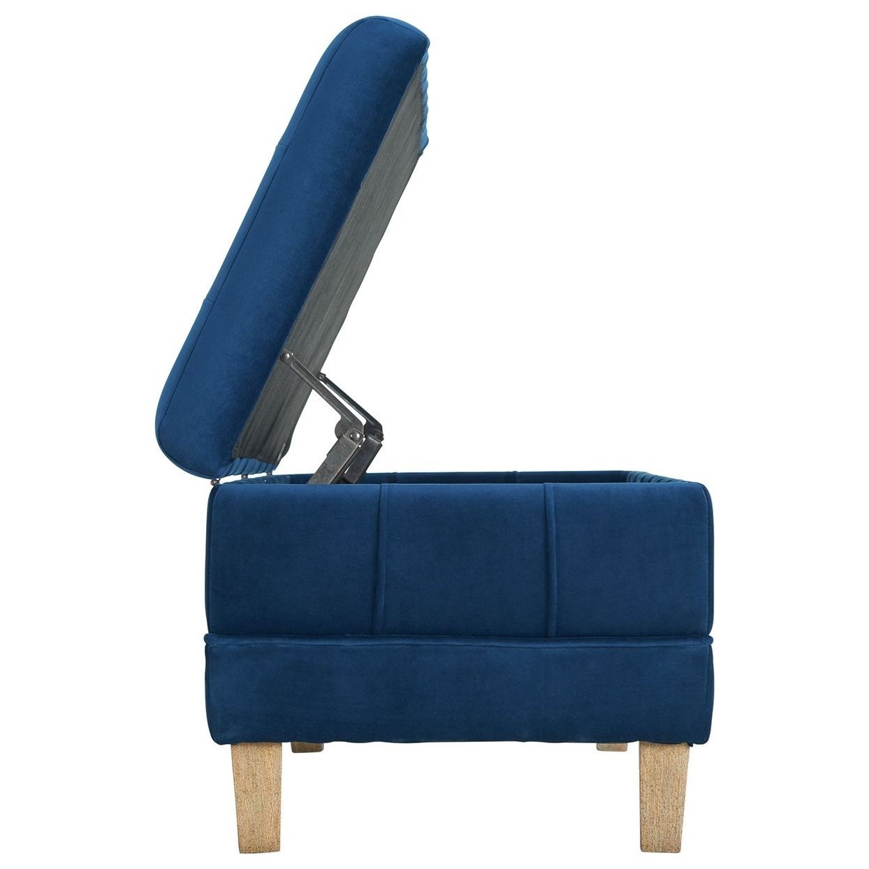 Elements International Crosby- Tufted Storage Ottoman