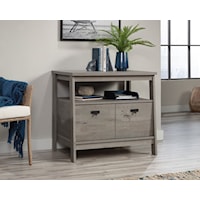 Modern Farmhouse 1-Drawer Lateral Filing Cabinet with Open Shelf