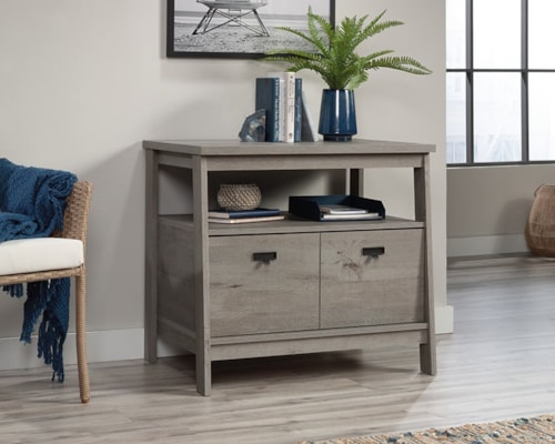 Modern Farmhouse 1-Drawer Lateral Filing Cabinet with Open Shelf