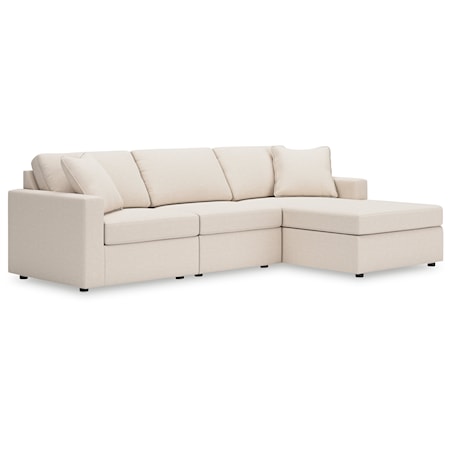 3-Piece Sectional With Chaise