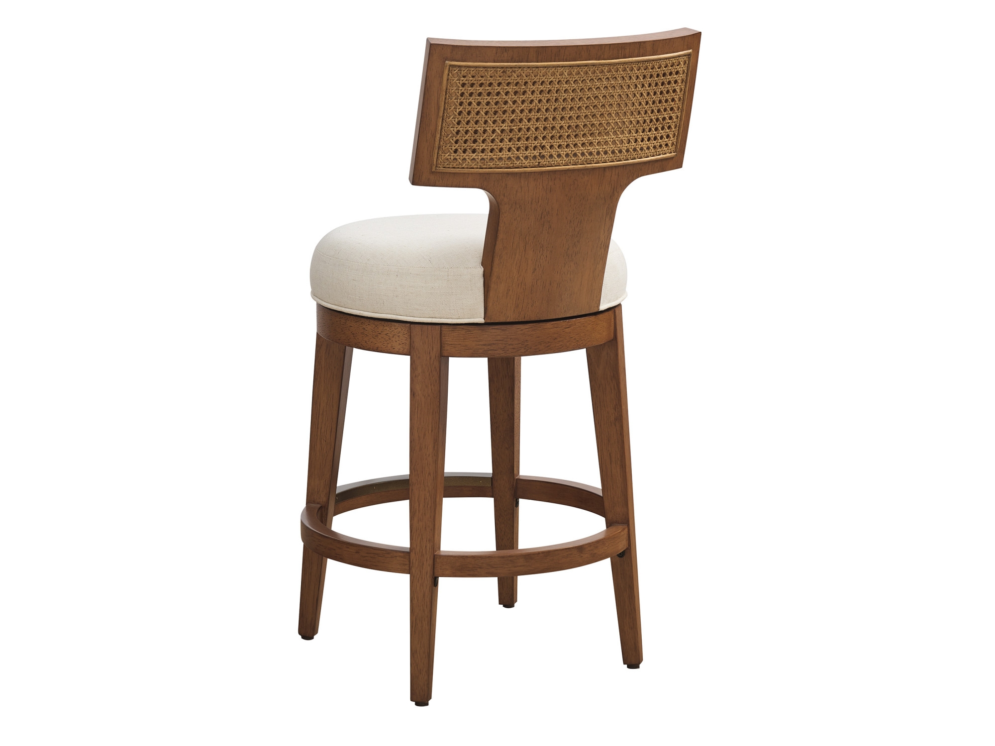 Woven Swivel Counter Stool
