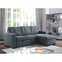 Transitional Sectional Sofabed Chaise