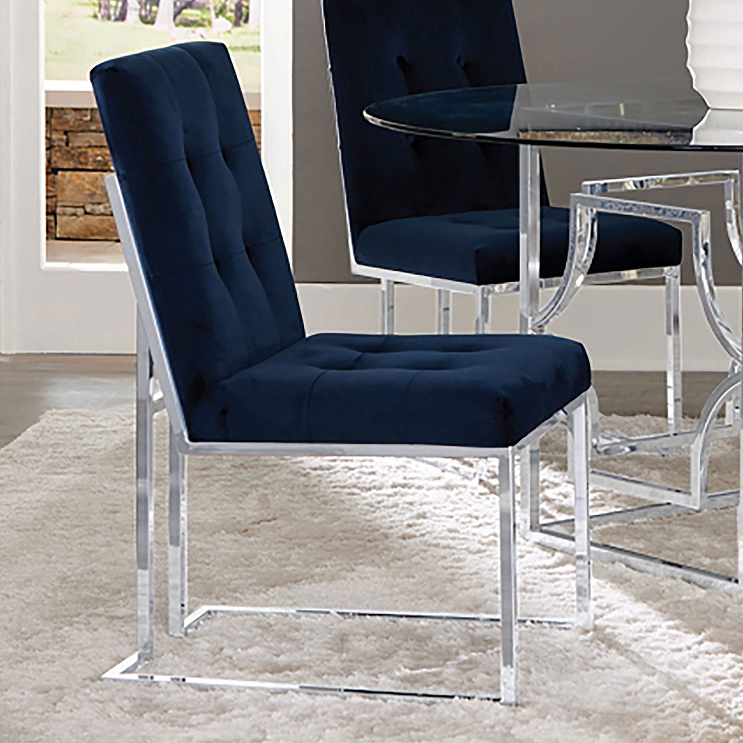 Cisco Velvet Dining Side Chair