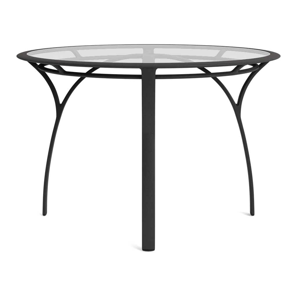 42" Rd. Glass-Top Dining Table