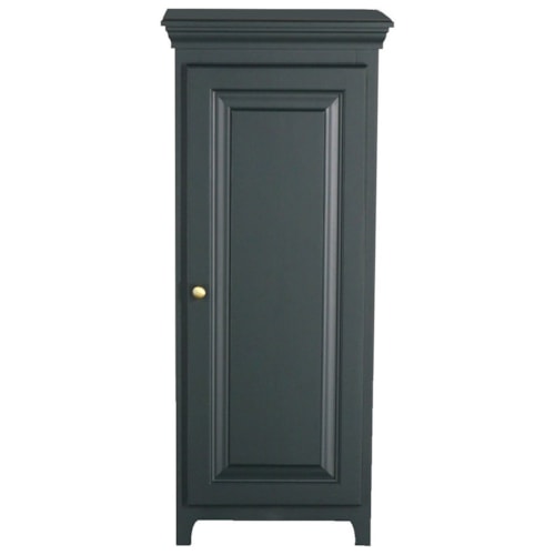 Solid Pine 1 Door Jelly Cabinet with 3 Adjustable Shelves