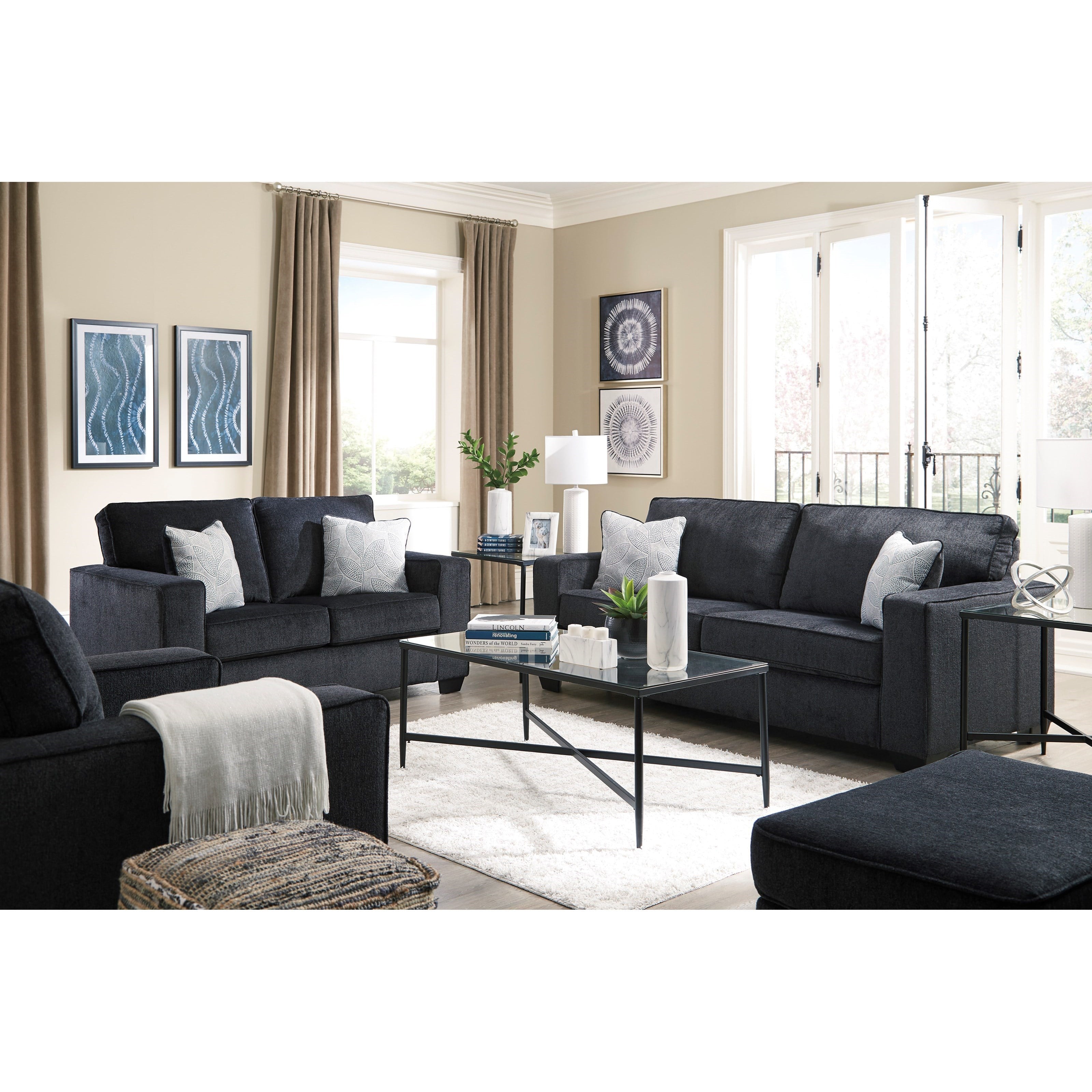 Signature Design By Ashley Altari 8721335 Contemporary Loveseat With ...