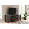 Ashley Signature Design Montillan 84" TV Stand with Electric Fireplace