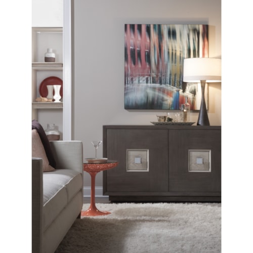 59 Inch Two-Tone Media Console with 2 Doors
