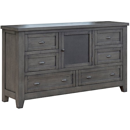 6-Drawer Dresser with Door