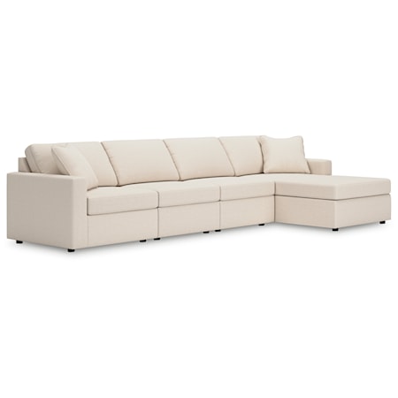 4-Piece Sectional With Chaise