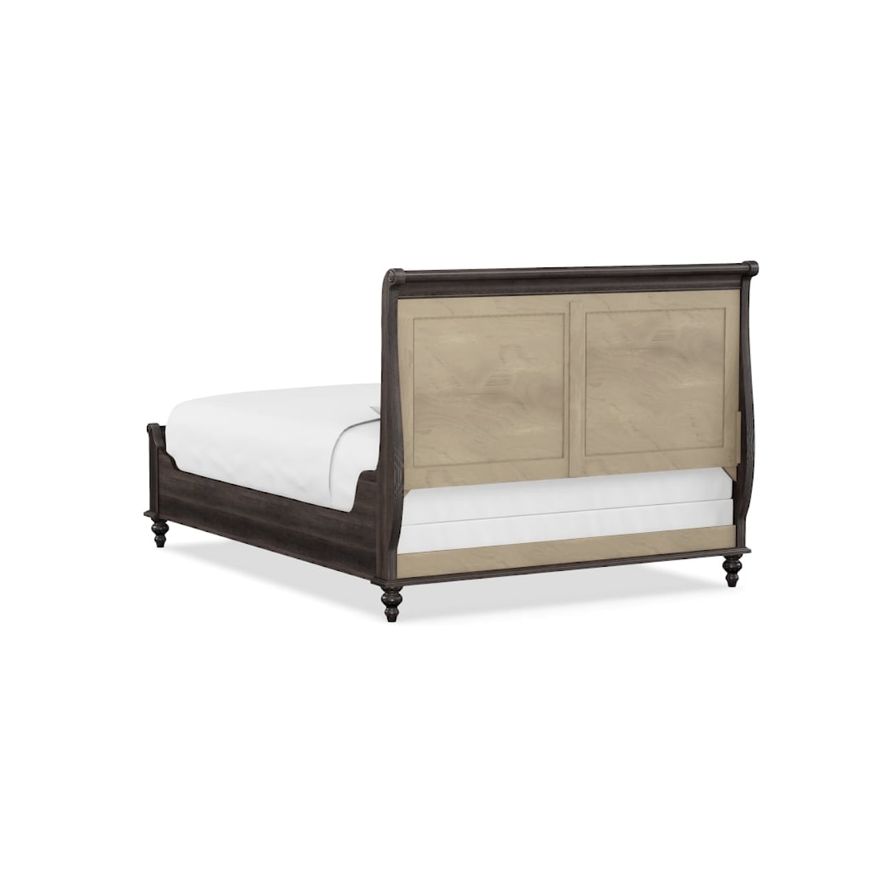 Durham Savile Row Queen Sleigh Bed with Low Footboard