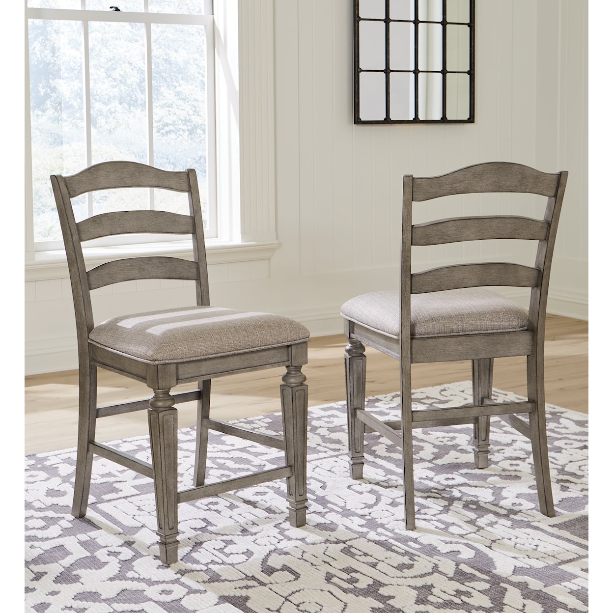 Signature Design by Ashley Lodenbay Upholstered Barstool (2/CN)