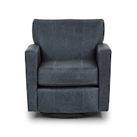 Contemporary Swivel Barrel Chair