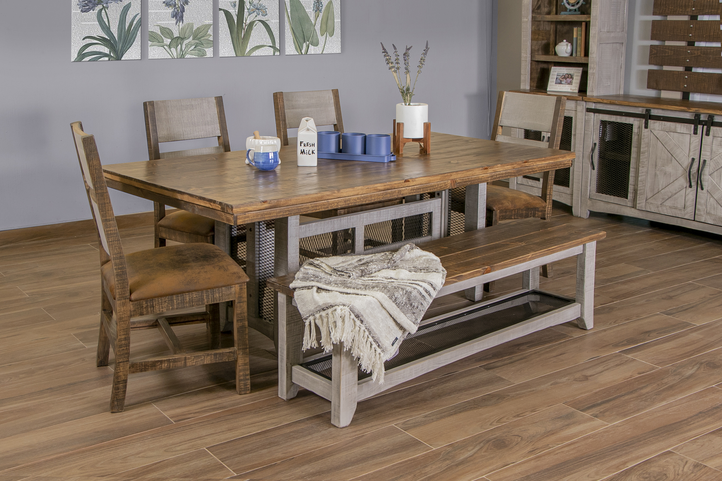 lark manor gertrude solid wood dining table