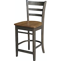 Emily Stool in Hickory Coal