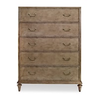 Contemporary 5-Drawer Low Chest