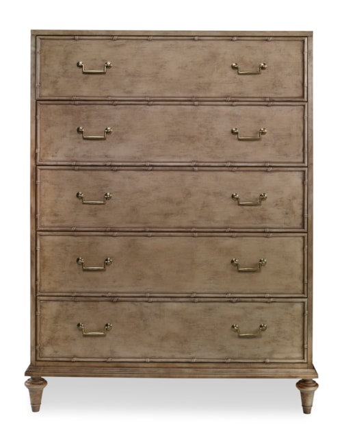 Contemporary 5-Drawer Low Chest