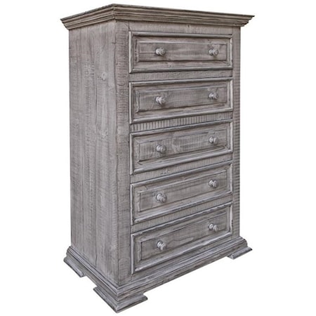 Drawer Chest with Distressed Finish