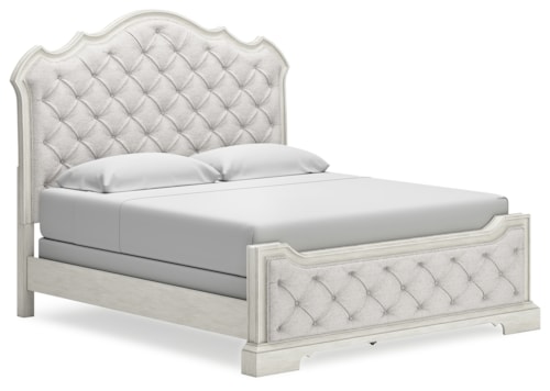 Traditional California King Upholstered Bed