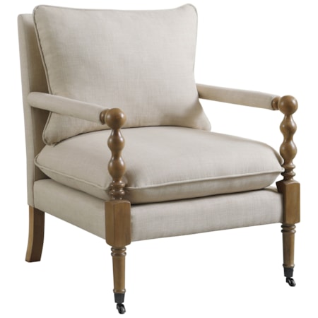 Dempsy Accent Chair w/ Casters